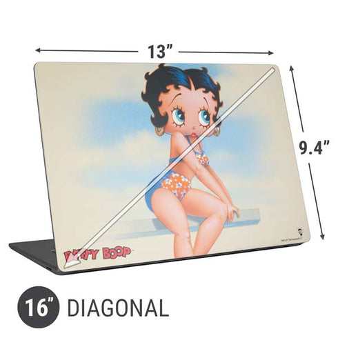 Betty Boop Bikini Universal Laptop 16in (13 x 9.4in) Skin